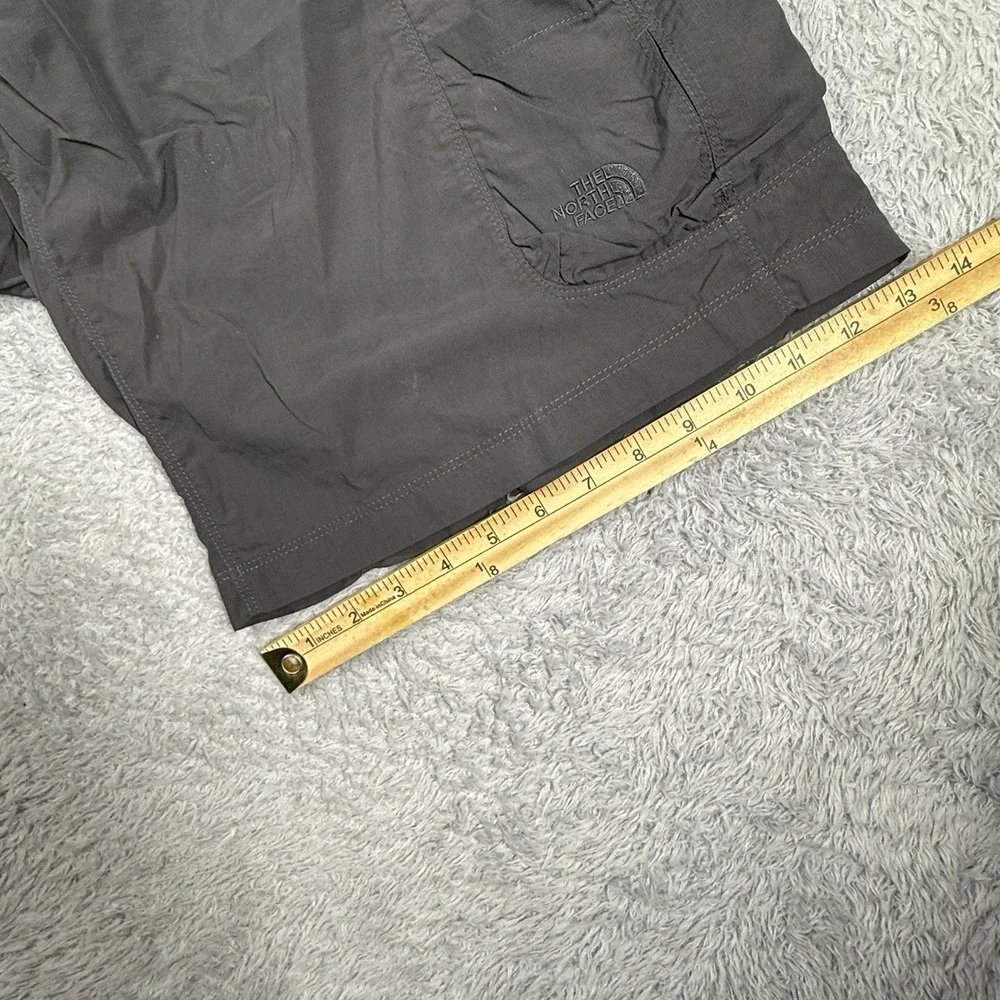 THE NORTH FACE‎ MENS GRAY RIPSTOP NYLON CARGO SHORTS  HIKING OUTDOOR CAMP 36
